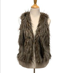 Hudson Bay | Faux Fur Brown & White Vest